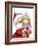 Santa With Girl-MAKIKO-Framed Giclee Print