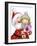 Santa With Girl-MAKIKO-Framed Giclee Print