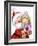 Santa With Girl-MAKIKO-Framed Giclee Print