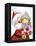 Santa With Girl-MAKIKO-Framed Premier Image Canvas