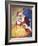 Santa with Globe-Hal Frenck-Framed Giclee Print