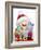 Santa With Presents-MAKIKO-Framed Giclee Print