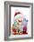 Santa With Presents-MAKIKO-Framed Giclee Print