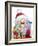 Santa With Presents-MAKIKO-Framed Giclee Print