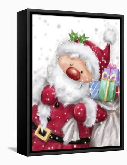 Santa With Sack-MAKIKO-Framed Premier Image Canvas