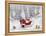 Santa With Sleigh-MAKIKO-Framed Premier Image Canvas