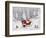 Santa With Sleigh-MAKIKO-Framed Giclee Print