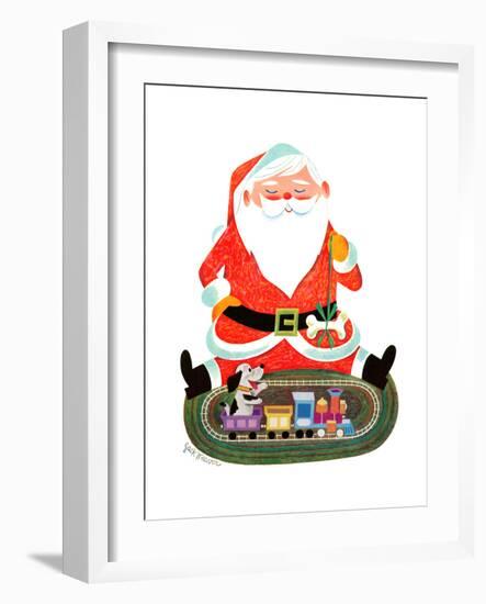 Santa with Train - Jack & Jill-Jack Weaver-Framed Giclee Print