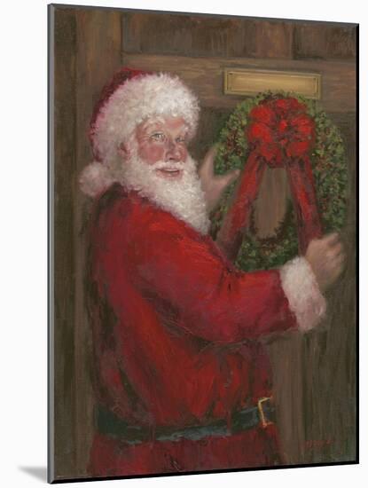 Santa With Wreath-Mary Miller Veazie-Mounted Giclee Print