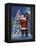 Santa Wreath-John Zaccheo-Framed Premier Image Canvas