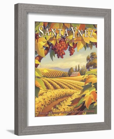 Santa Ynez Valley-Kerne Erickson-Framed Art Print