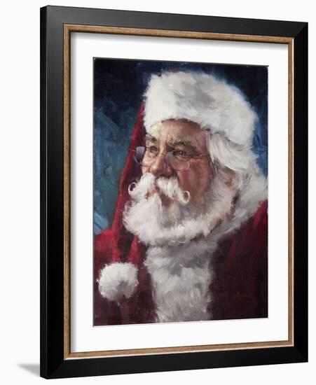 santa2015-Meadowpaint-Framed Giclee Print