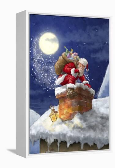 Santa-Art House Design-Framed Premier Image Canvas