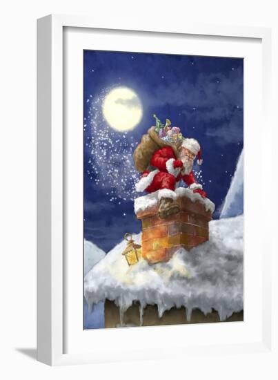 Santa-Art House Design-Framed Giclee Print