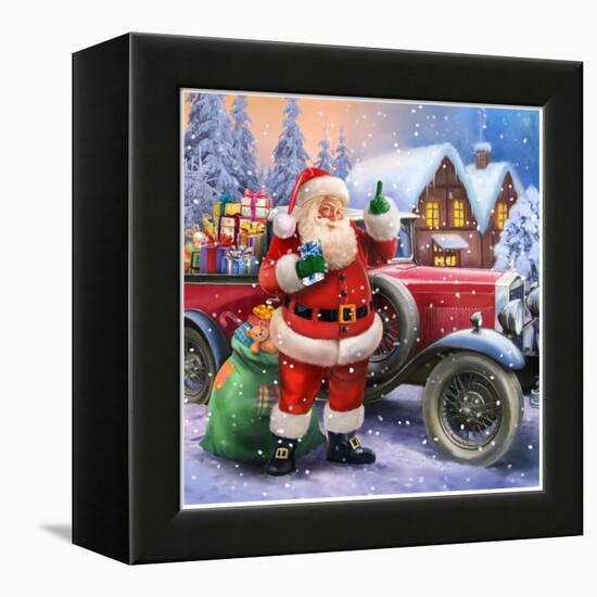 Santa-Art House Design-Framed Premier Image Canvas