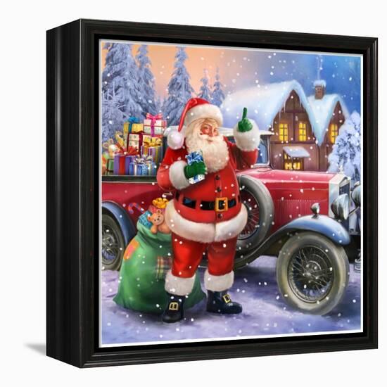 Santa-Art House Design-Framed Premier Image Canvas