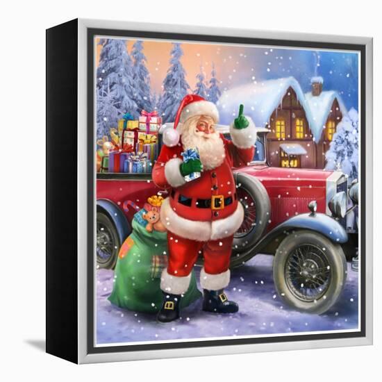 Santa-Art House Design-Framed Premier Image Canvas