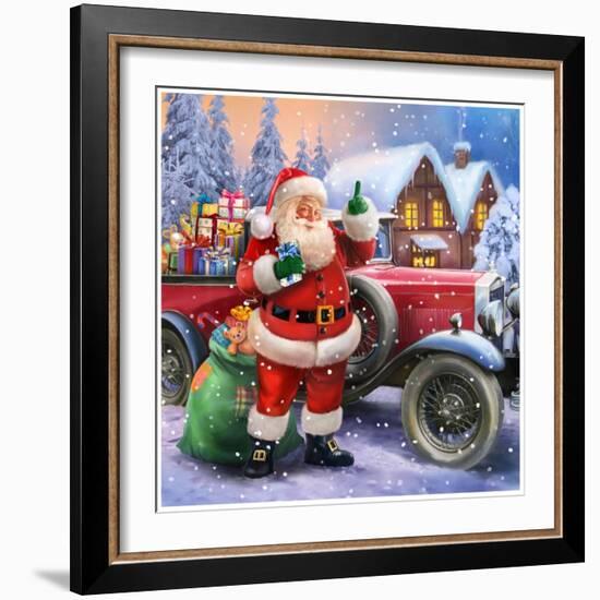 Santa-Art House Design-Framed Giclee Print