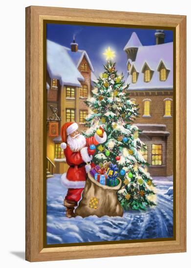 Santa-Art House Design-Framed Premier Image Canvas