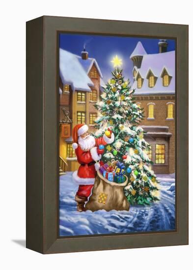 Santa-Art House Design-Framed Premier Image Canvas