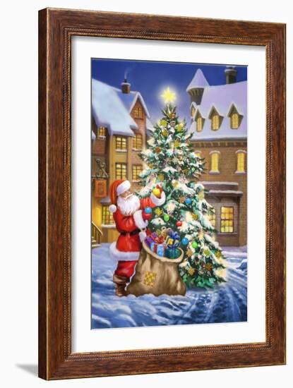 Santa-Art House Design-Framed Giclee Print