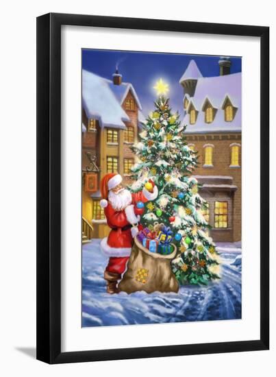 Santa-Art House Design-Framed Giclee Print