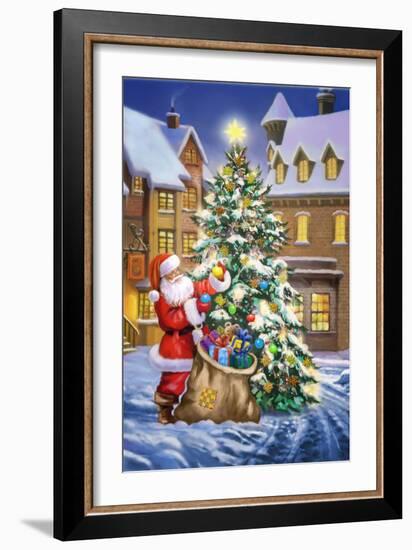 Santa-Art House Design-Framed Giclee Print