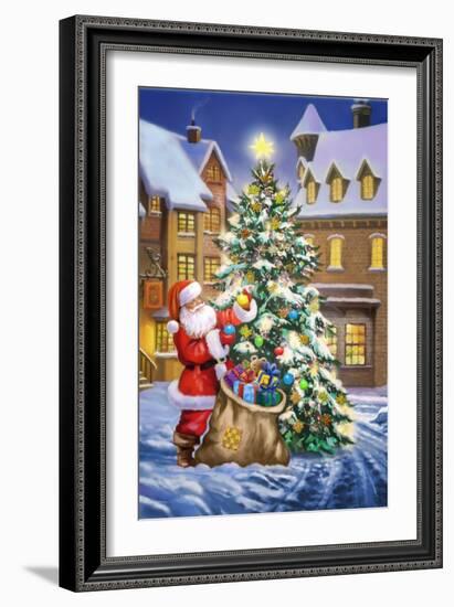 Santa-Art House Design-Framed Giclee Print