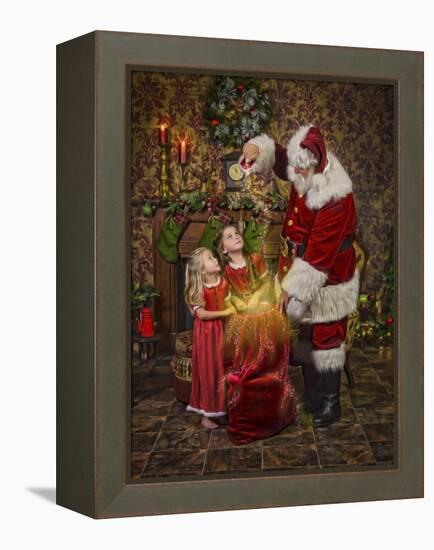 Santa-Santa’s Workshop-Framed Premier Image Canvas