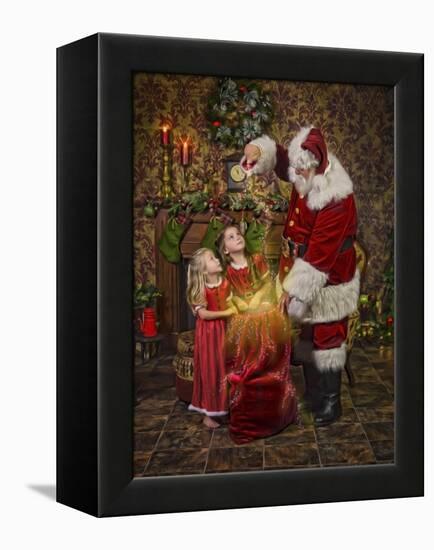 Santa-Santa’s Workshop-Framed Premier Image Canvas