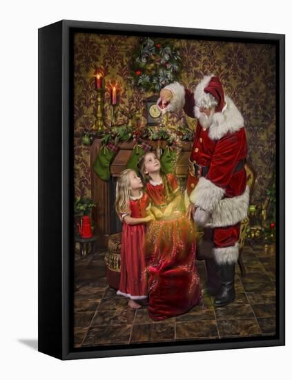 Santa-Santa’s Workshop-Framed Premier Image Canvas