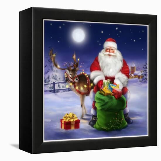 Santa-Art House Design-Framed Premier Image Canvas