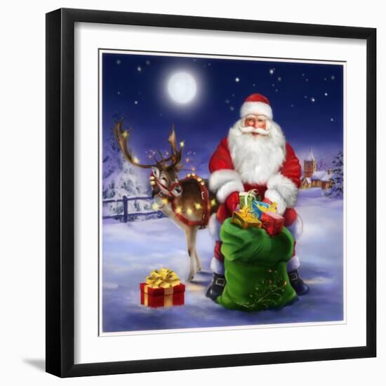 Santa-Art House Design-Framed Giclee Print