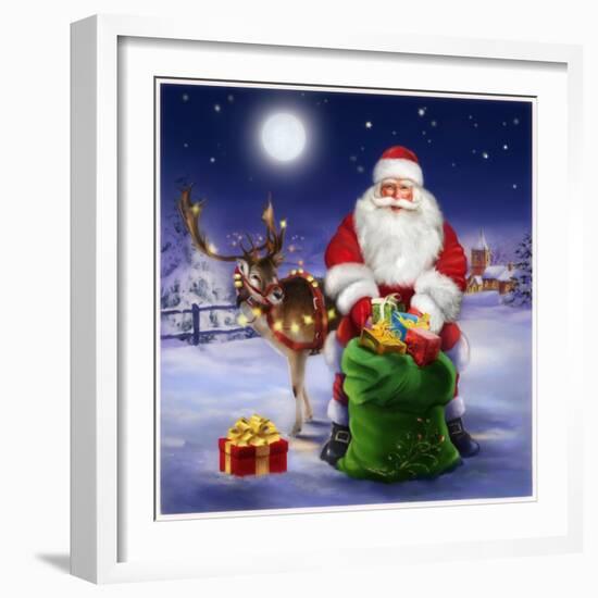 Santa-Art House Design-Framed Giclee Print