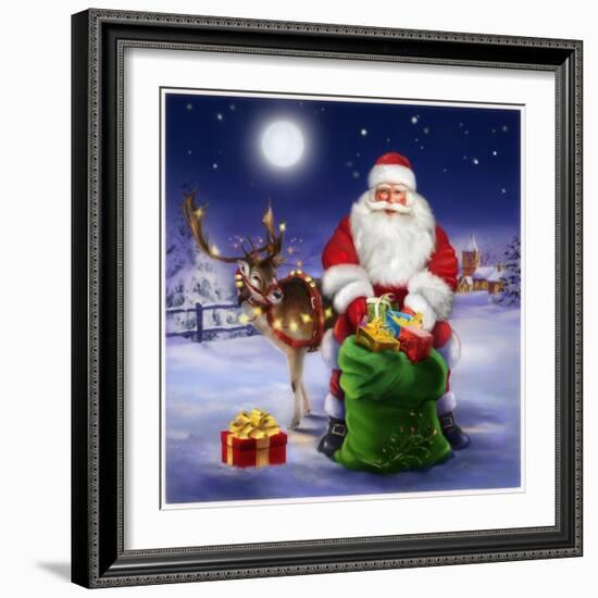 Santa-Art House Design-Framed Giclee Print