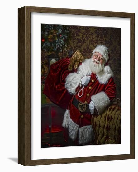 Santa-Santa’s Workshop-Framed Giclee Print