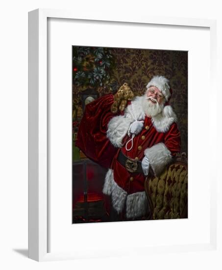 Santa-Santa’s Workshop-Framed Giclee Print