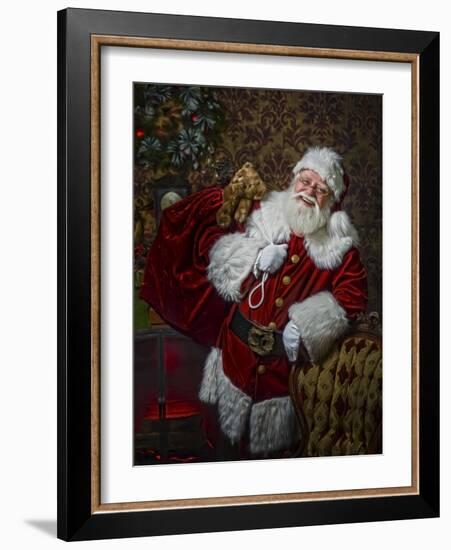 Santa-Santa’s Workshop-Framed Giclee Print