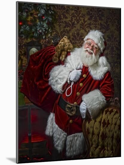 Santa-Santa’s Workshop-Mounted Giclee Print