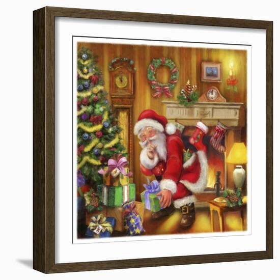 Santa-Art House Design-Framed Giclee Print