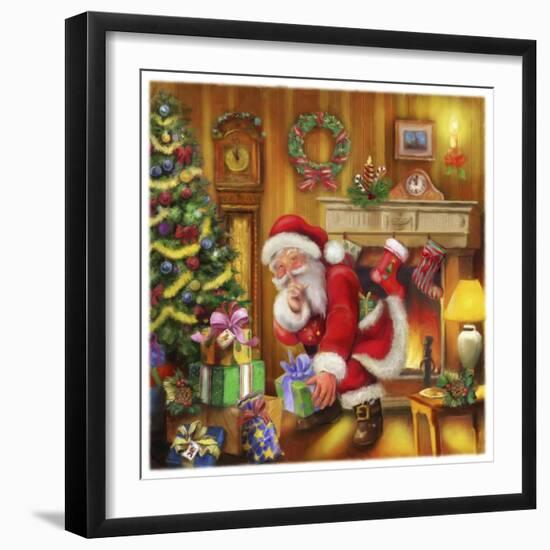 Santa-Art House Design-Framed Giclee Print