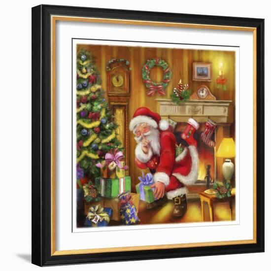 Santa-Art House Design-Framed Giclee Print