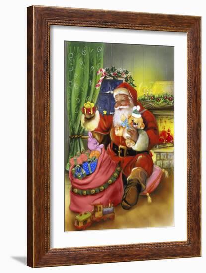 Santa-Art House Design-Framed Giclee Print