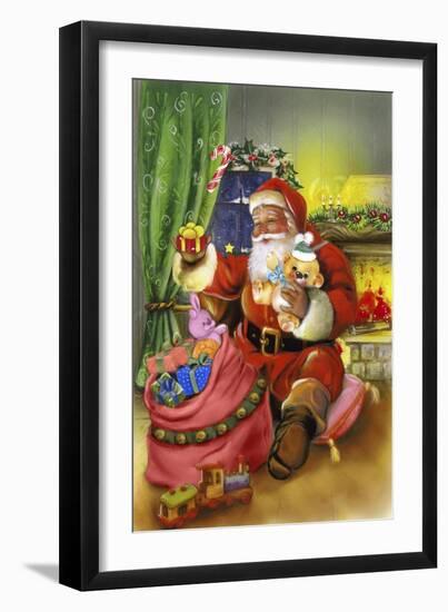 Santa-Art House Design-Framed Giclee Print