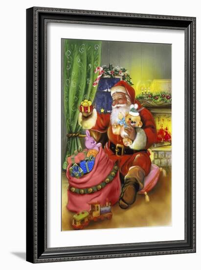 Santa-Art House Design-Framed Giclee Print