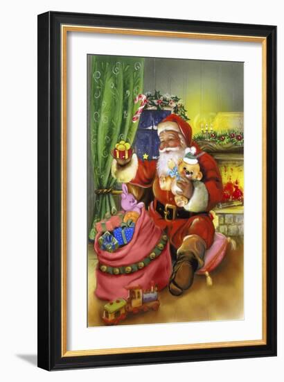 Santa-Art House Design-Framed Giclee Print