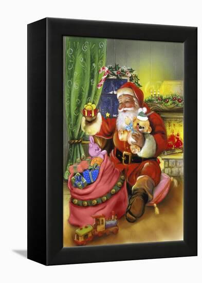 Santa-Art House Design-Framed Premier Image Canvas