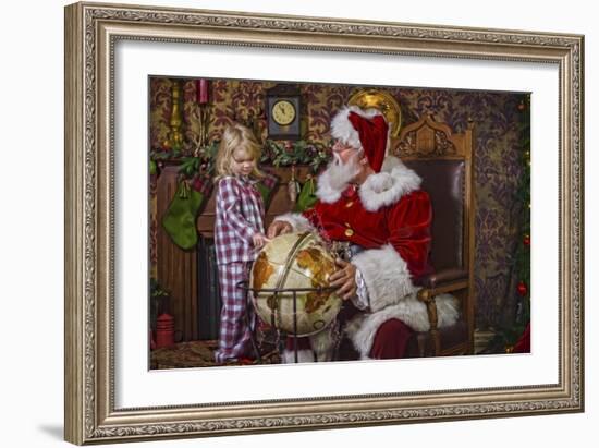 Santa-Santa’s Workshop-Framed Giclee Print