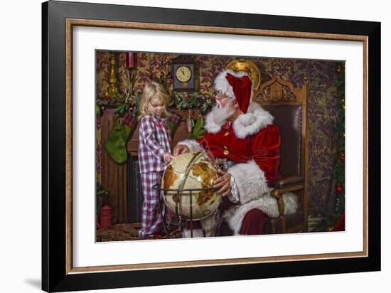 Santa-Santa’s Workshop-Framed Giclee Print