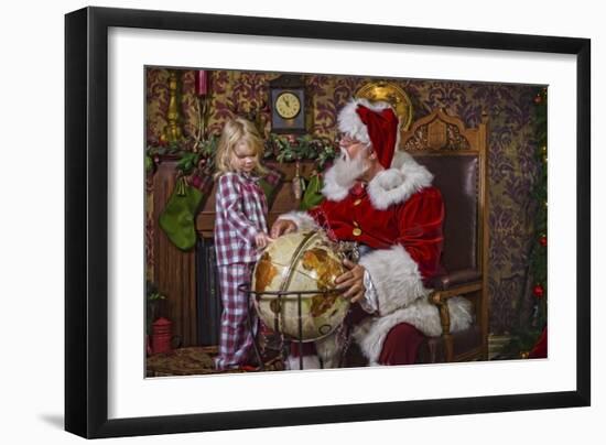 Santa-Santa’s Workshop-Framed Giclee Print